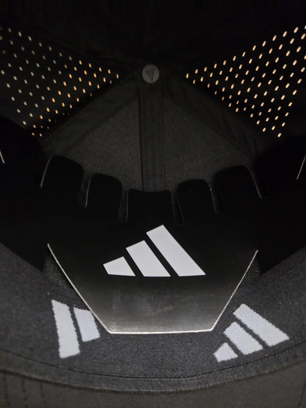Adidas Men's Black Stretch Fit ClimaCool Performance Hat
